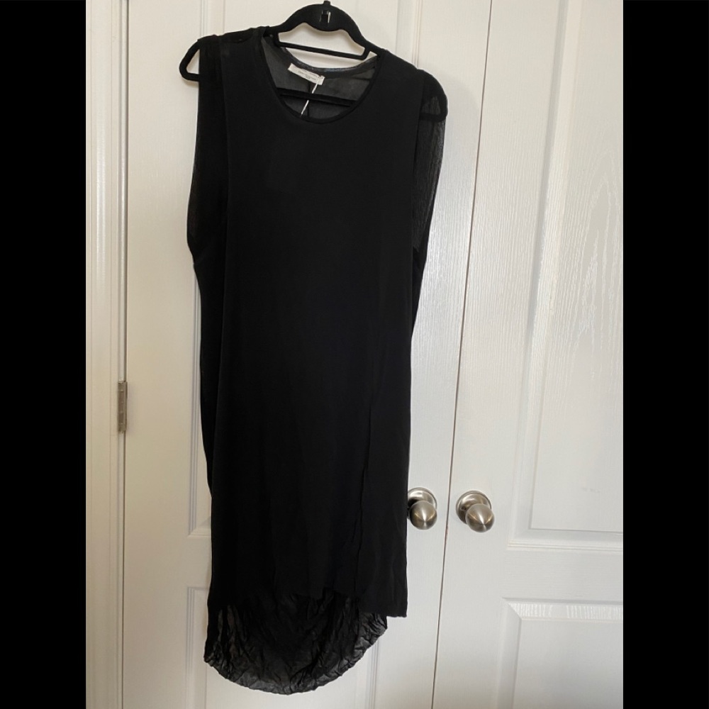 NWT Zara tank dress with mesh detail